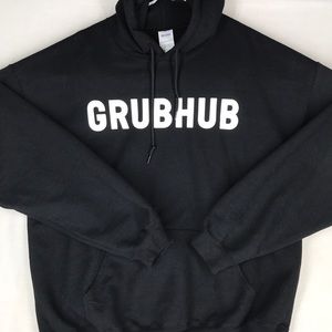 Gildan Grubhub hoodie size unisex XL EUC